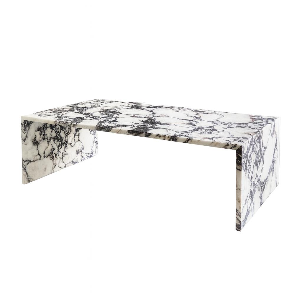 Mesa tipo banca negra y blanca