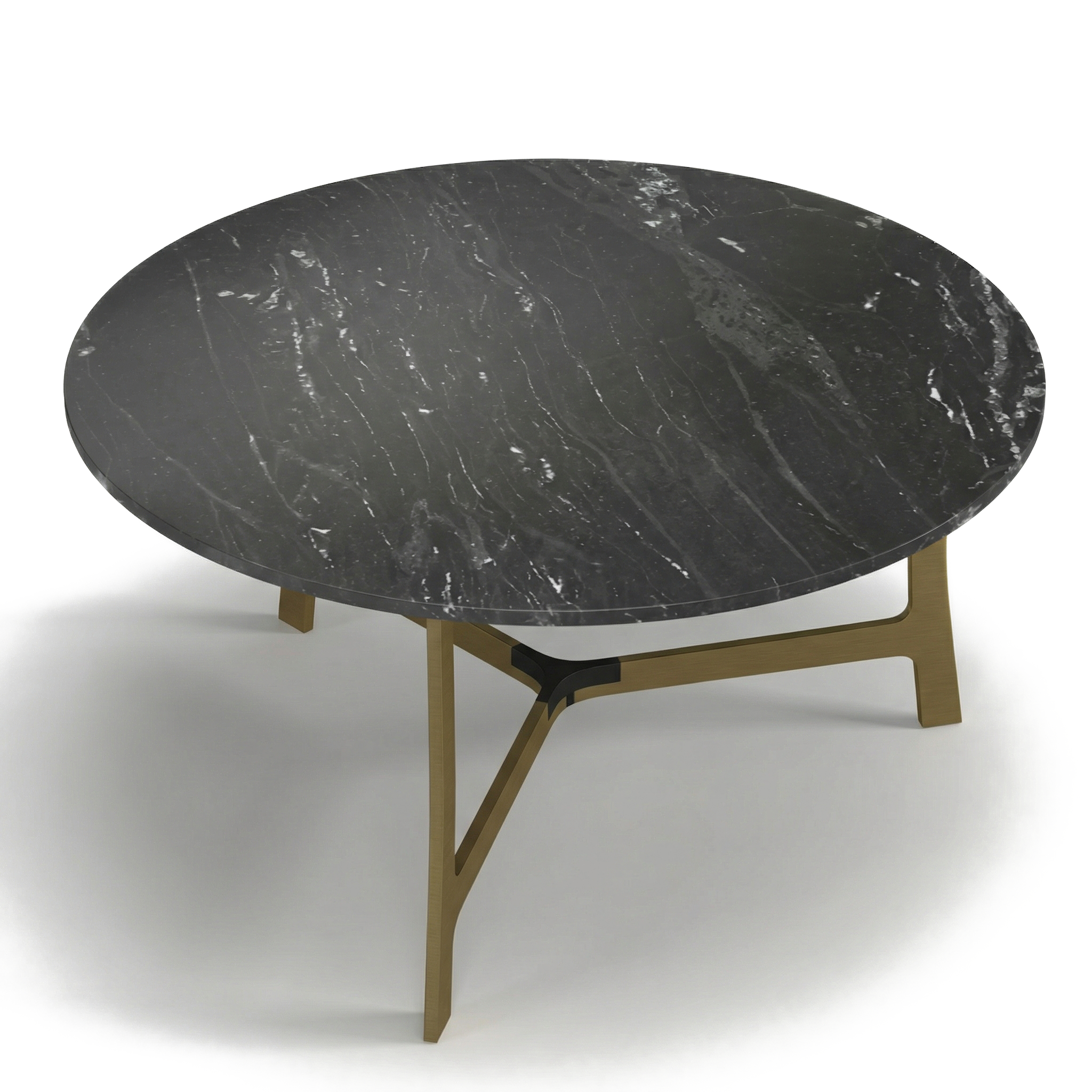 Mesa de centro circular negra