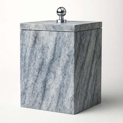 Porta pañuelos gris