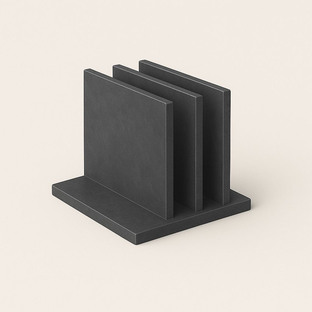 Sujetador de libros doble gris